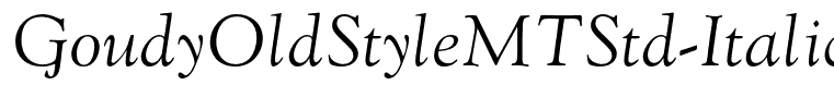 GoudyOldStyleMTStd-Italic