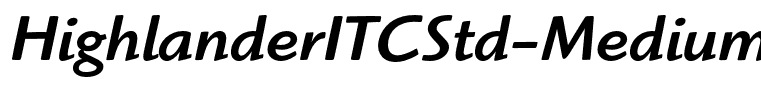 HighlanderITCStd-MediumItalic