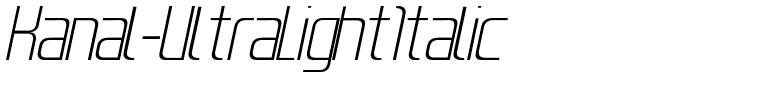 Kanal-UltraLightItalic