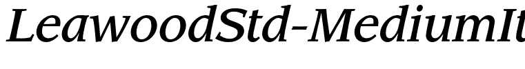 LeawoodStd-MediumItalic