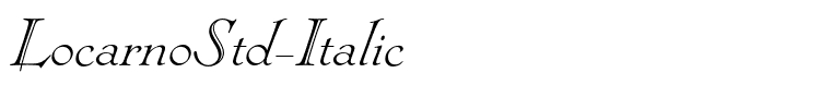 LocarnoStd-Italic