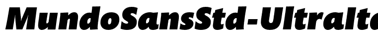 MundoSansStd-UltraItalic