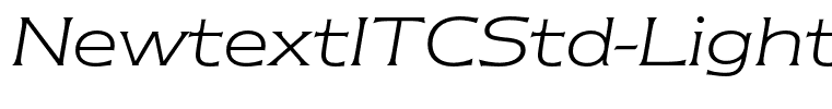 NewtextITCStd-LightItalic