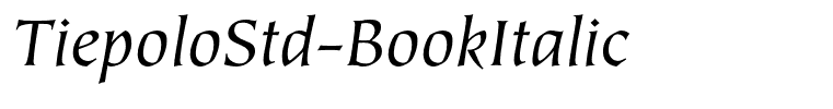 TiepoloStd-BookItalic