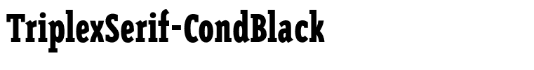 TriplexSerif-CondBlack