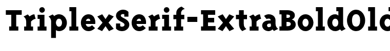 TriplexSerif-ExtraBoldOldstyle