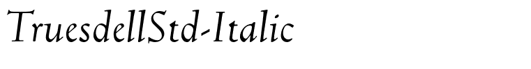 TruesdellStd-Italic