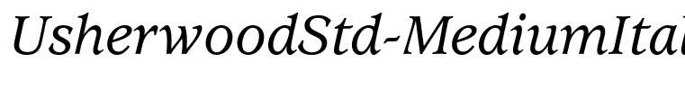 UsherwoodStd-MediumItalic