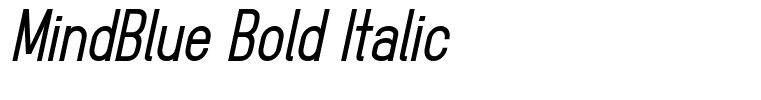 MindBlue Bold Italic