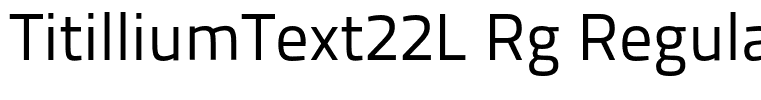 TitilliumText22L Rg Regular