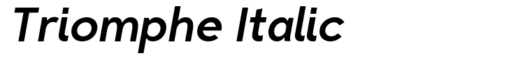 Triomphe Italic