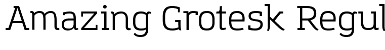 Amazing Grotesk Regular