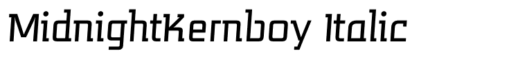 MidnightKernboy Italic