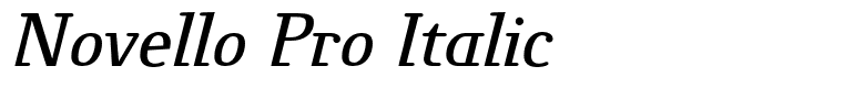 Novello Pro Italic