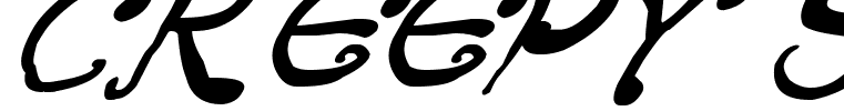 Creepy Scrawly Italic