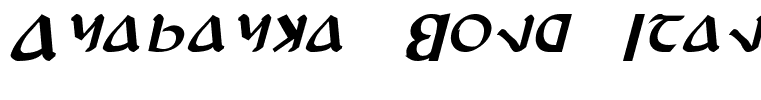 Anayanka Bold Italic