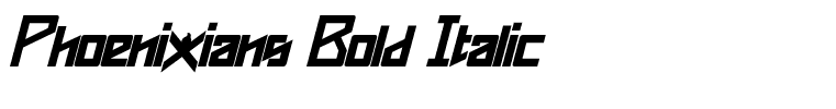 Phoenixians Bold Italic