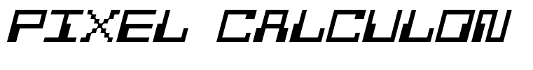 Pixel Calculon Italic