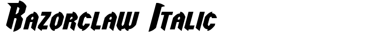 Razorclaw Italic