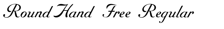 RoundHand Free Regular