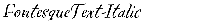 FontesqueText-Italic