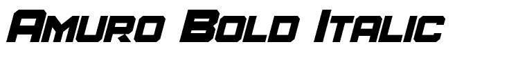 Amuro Bold Italic