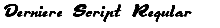 Derniere Script Regular