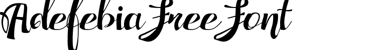 Adefebia Free Font