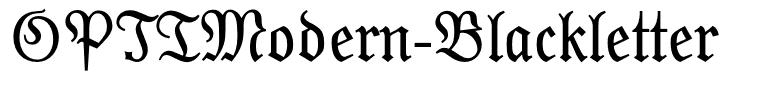 OPTIModern-Blackletter