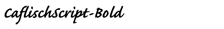 CaflischScript-Bold