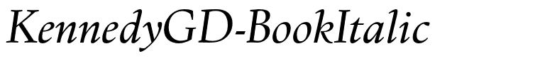 KennedyGD-BookItalic