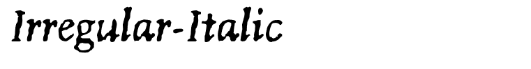 Irregular-Italic