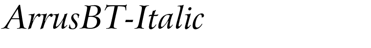 ArrusBT-Italic