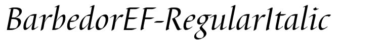 BarbedorEF-RegularItalic