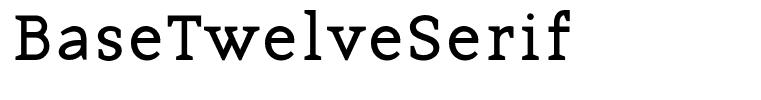 BaseTwelveSerif