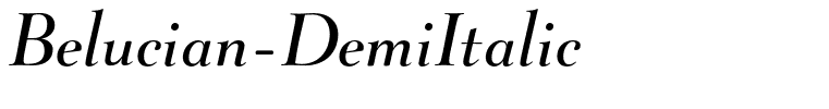 Belucian-DemiItalic