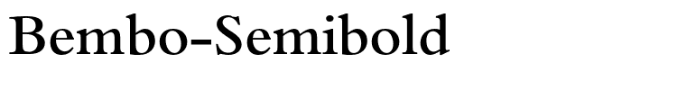 Bembo-Semibold