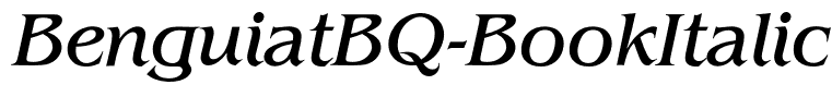 BenguiatBQ-BookItalic