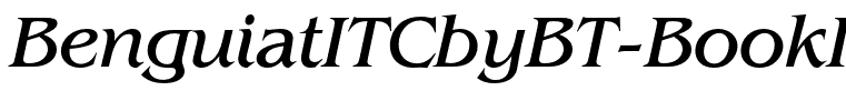 BenguiatITCbyBT-BookItalic