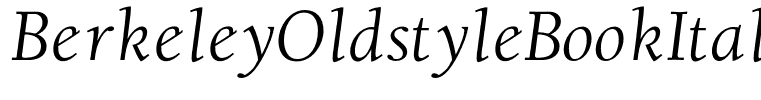 BerkeleyOldstyleBookItalic