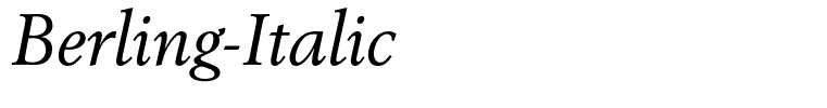 Berling-Italic