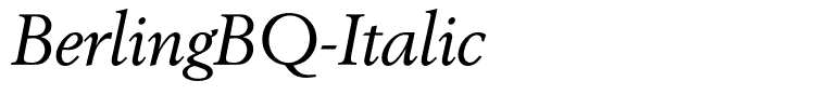 BerlingBQ-Italic