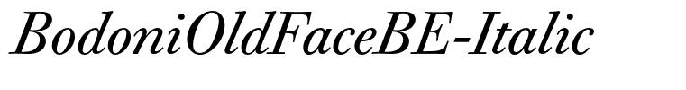 BodoniOldFaceBE-Italic