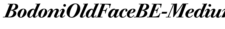 BodoniOldFaceBE-MediumItalic