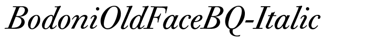 BodoniOldFaceBQ-Italic