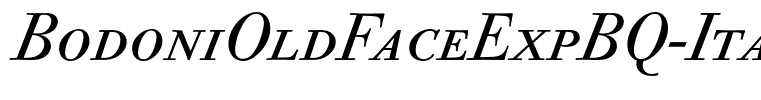 BodoniOldFaceExpBQ-Italic