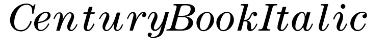 CenturyBookItalic