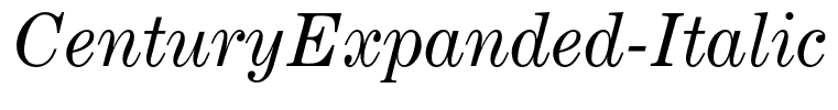 CenturyExpanded-Italic