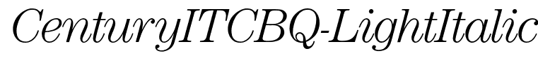 CenturyITCBQ-LightItalic