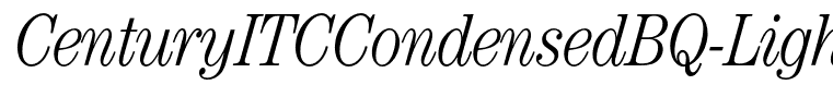 CenturyITCCondensedBQ-LightItalic